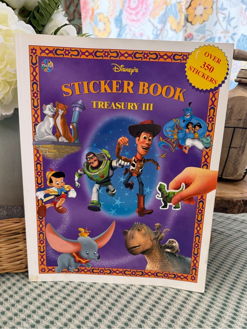 New Disney Large Activity Sticker Book Treasury III Gloss Pages 350+ Stickers